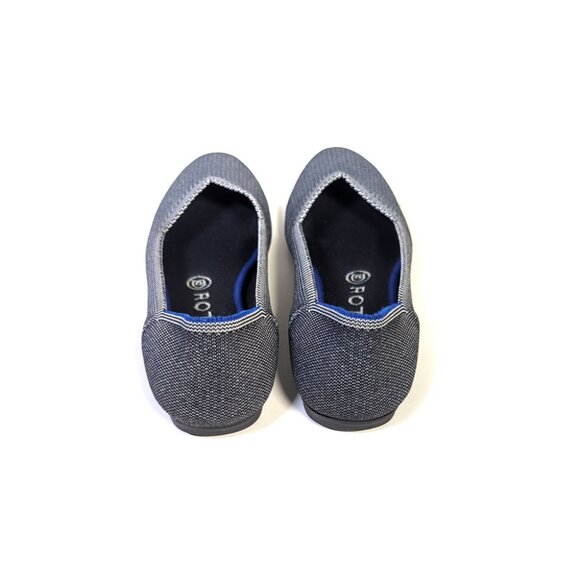 Retired Rothy’s Grey Birdseye Round Toe Flats 7.5 - Picture 5 of 8